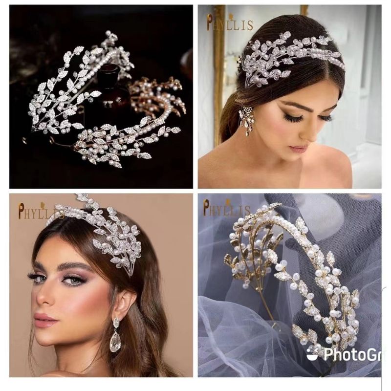 Grain Headband - Headpiece Mutiara - Aksesoris Rambut / Hijab Pengantin Bridesmaid