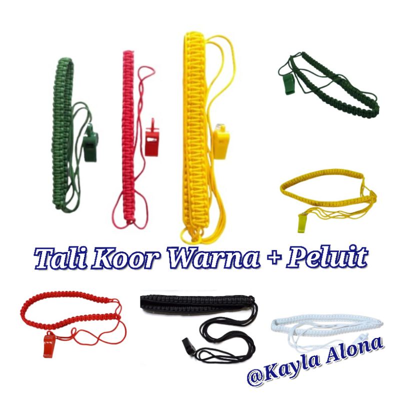 TALI KOOR WARNA + PELUIT