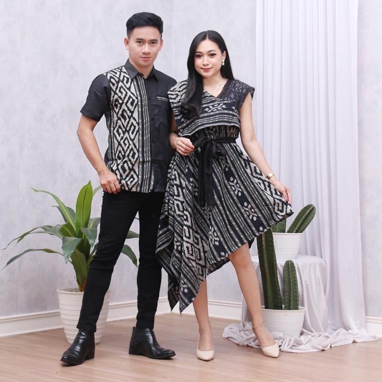 PALING LARIS COUPLE TENUN TORAJA HITAM BATIK KAMPUS COUPLE SONGKET COUPLE ETNIK