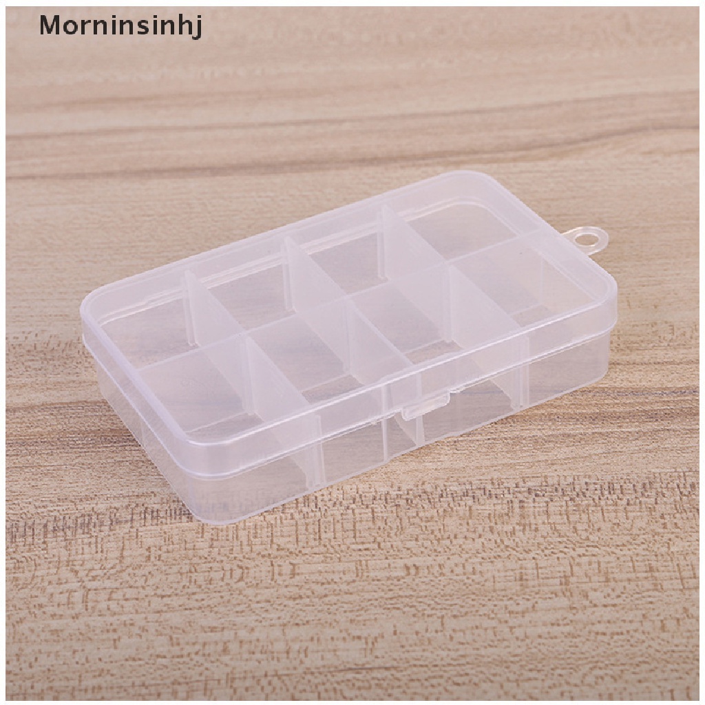 Mornin 8grids Kotak Penyimpanan Adjustable Untuk Perhiasan Kecil Kotak Alat Manik-Manik Organizer Case id