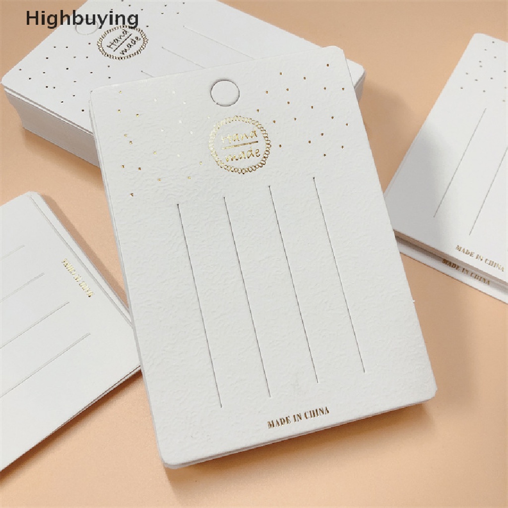 Hbid 50PCS Putih Lucu hairpin card Trinket packaging Karton Pajangan Rambut Hair Clip Glory