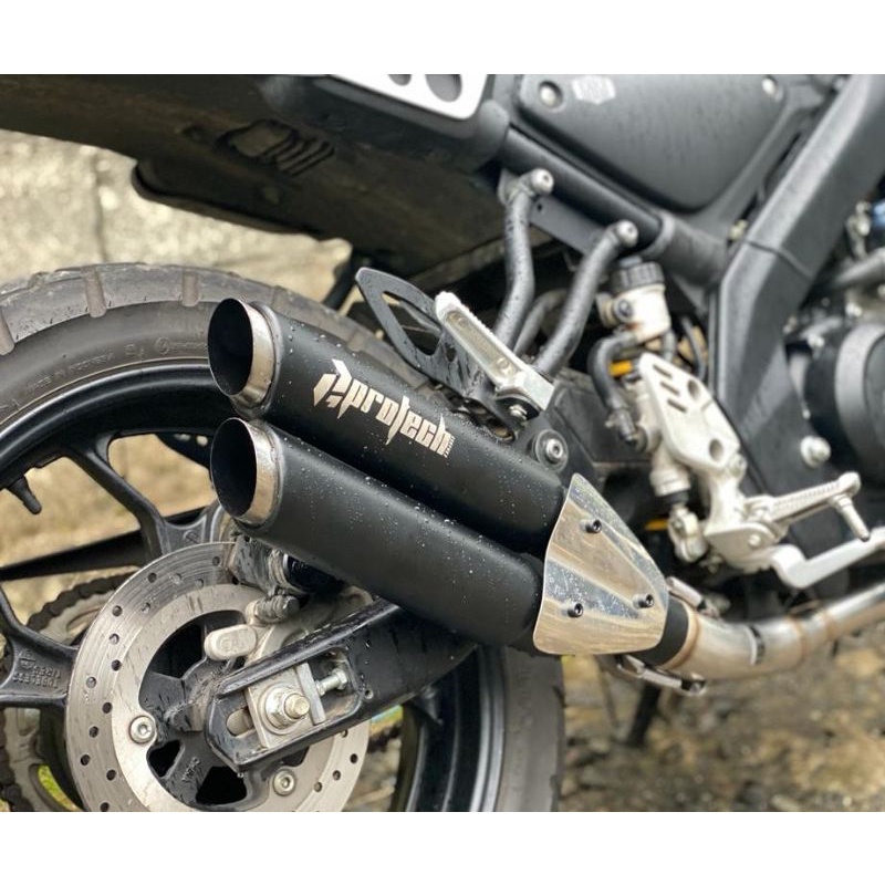 knalpot xsr 155 Bass bukan r9 Scrambler full sistem