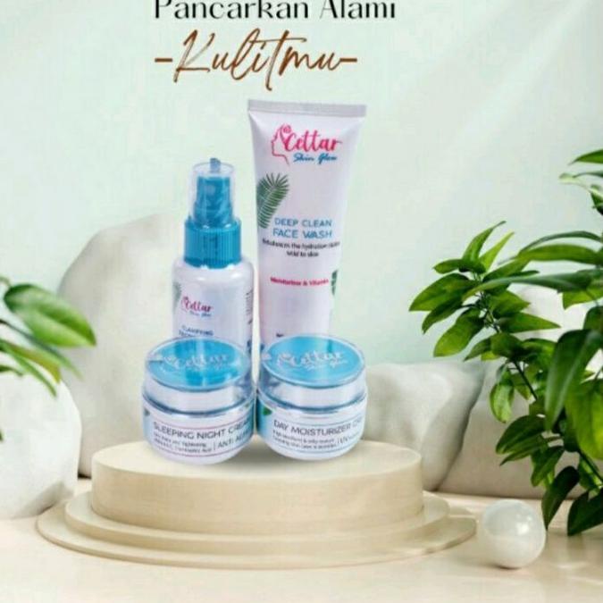 ֍ (Free Gift) Cettar skinglow original Paket cettar skinglow   Basic 4item ❅