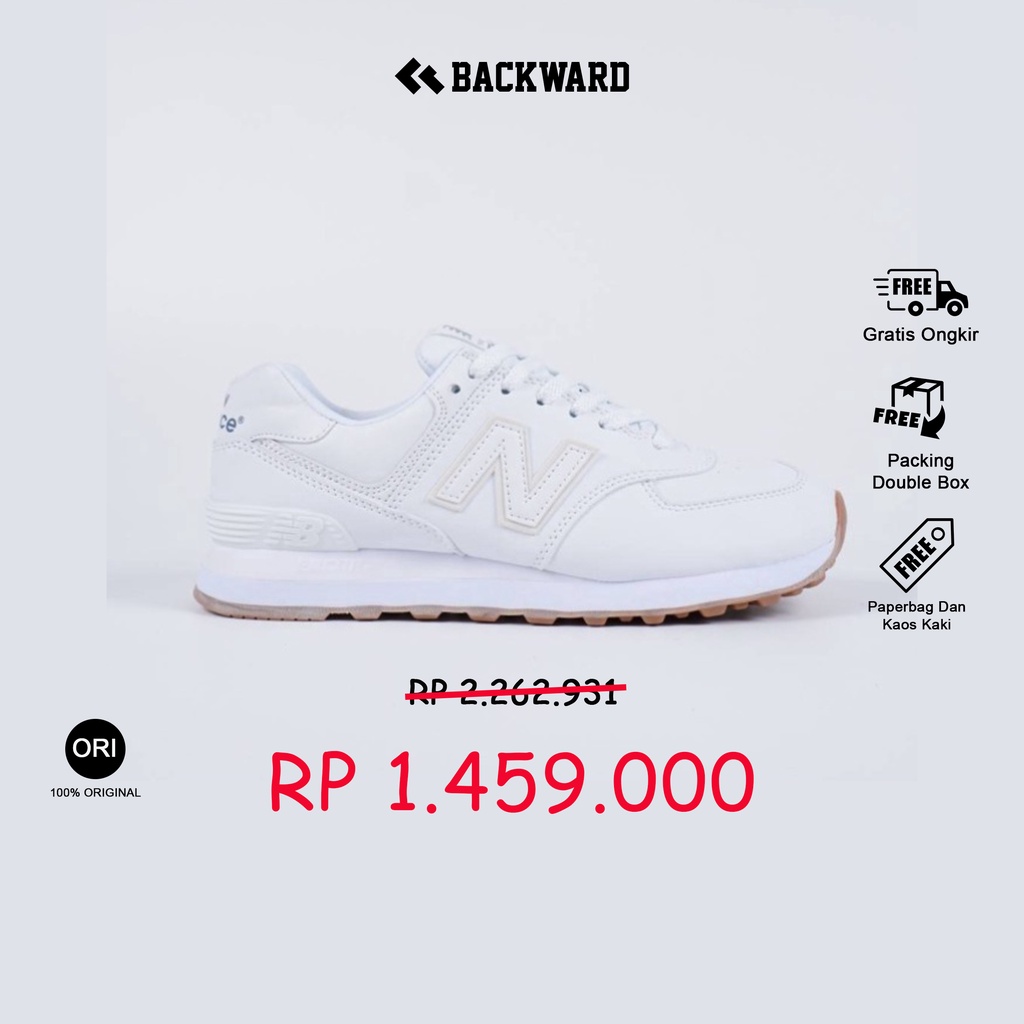 NB 574 Leather White Gum Original