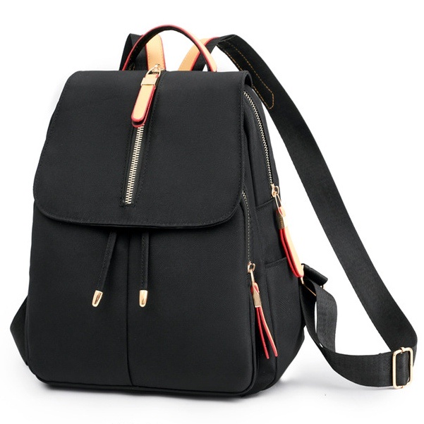 TAS RANSEL WANITA FALCONA TA741B5 IMPORT SEKOLAH KULIAH KERJA KEKINIAN ANTI AIR HITAM CEWEK KOREA BATAM BACKPACK BRANDED REMAJA SIMPLE PREMIUM GENDONG PUNGGUNG