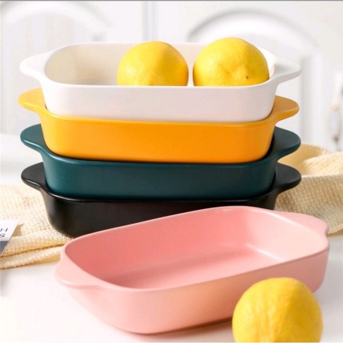 Piring Piring Saji Keramik Porselen Dengan Gagang Keramik Matte Nordic