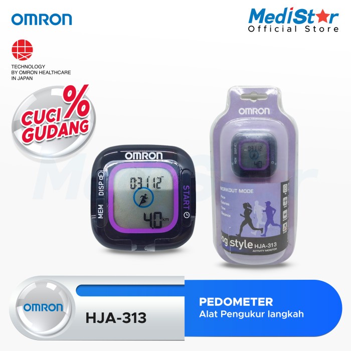 Terlaris [Promo Cuci Gudang] Omron Jogging Style Hja-313 Pedometer