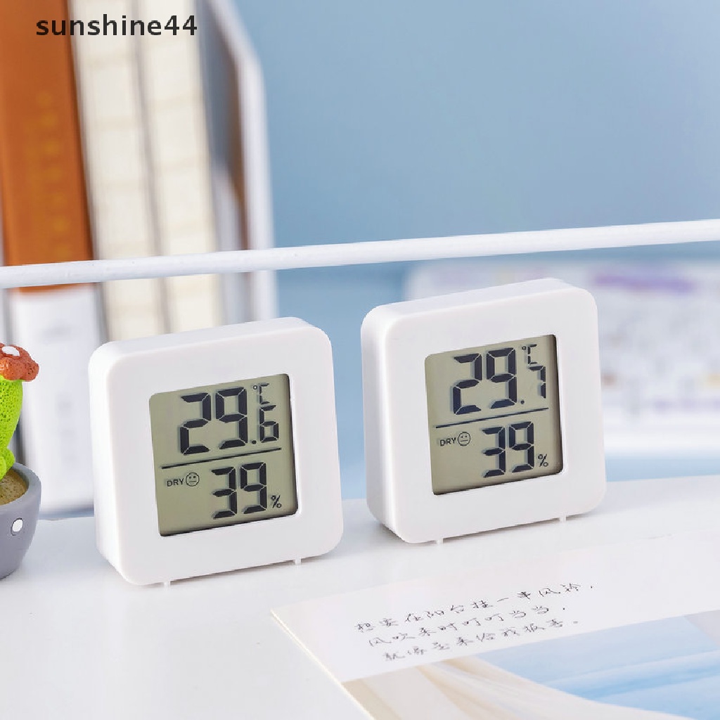 Sunshine Digital Electronic Thermohygrometer Indoor Mini Thermometer Hygrometer Basah Kering Kamar Bayi Dinding Kamar Pengukur Suhu ID