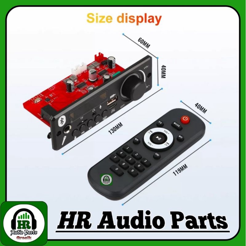 Mp3 Bluetooth 5.0 + Amplifier 2x 80W Karaoke Mic 160W Potensio ON/OFF