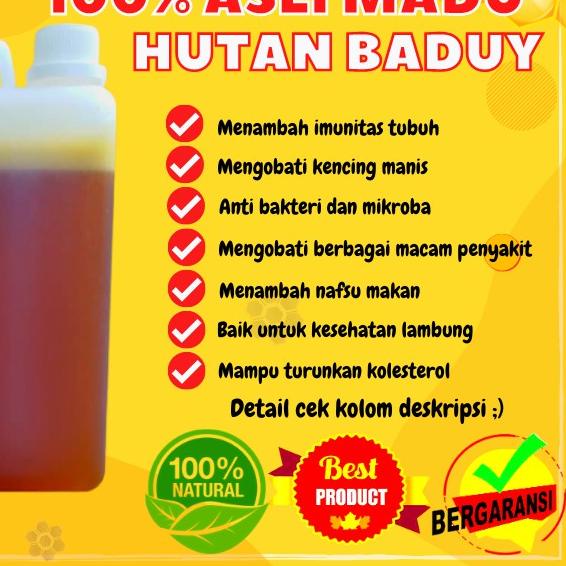 

✸ Murni Asli Hutan Baduy 1KG Odeng Manis 100% Raw Honey BERKUALITAS ✭