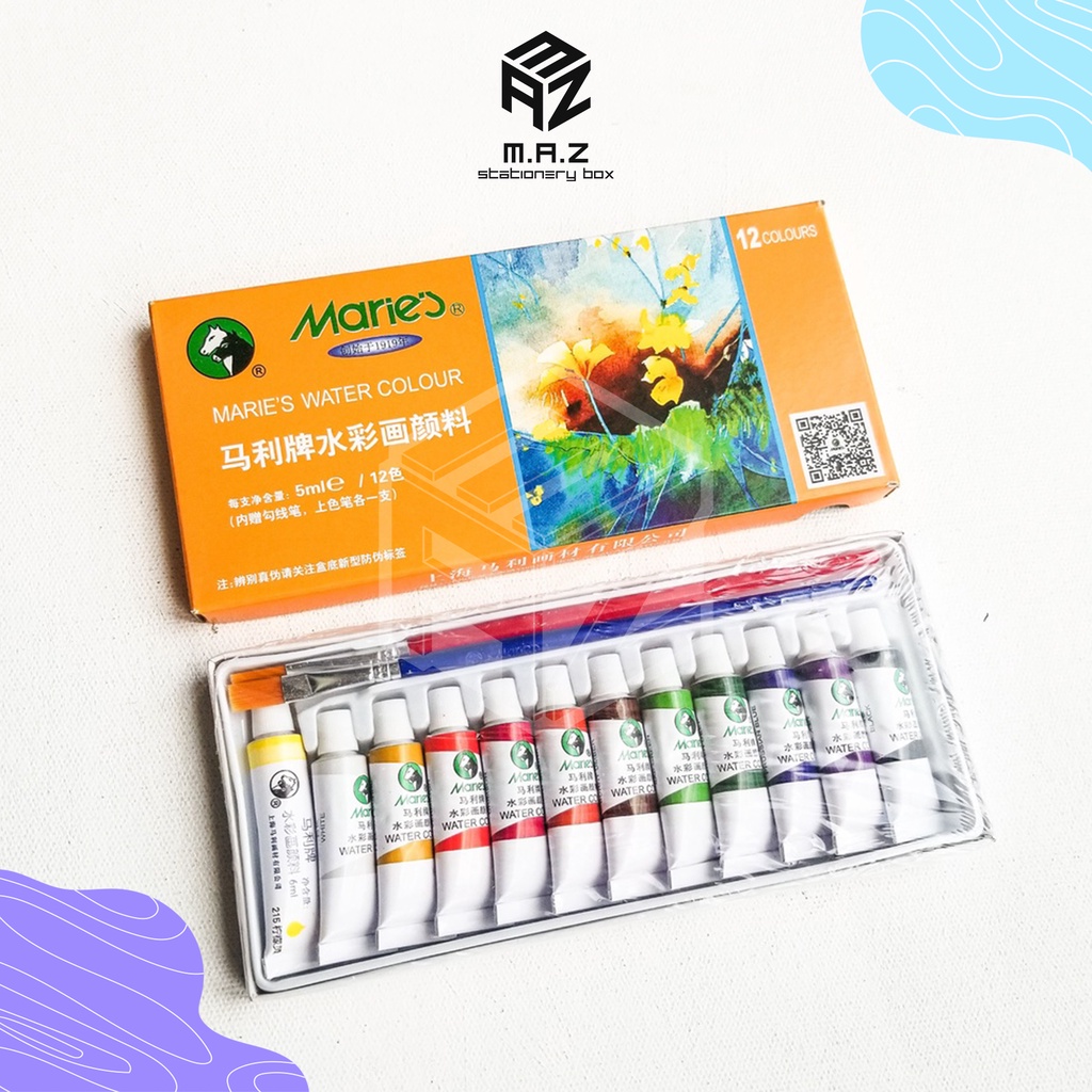 

Maries Cat Air Set 18 dan Set 12 + Kuas / Marie's Water Color 5ml E1327