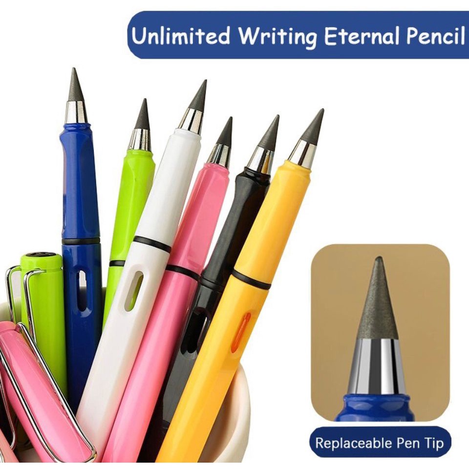 JM PENSIL ETERNAL TANPA BATAS / PENSIL AJAIB TANPA RAUTAN / PENSIL SEKOLAH TANPA ISI UNLIMITED / ETERNAL PENCIL / PENSIL ABADI TIDAK HABIS