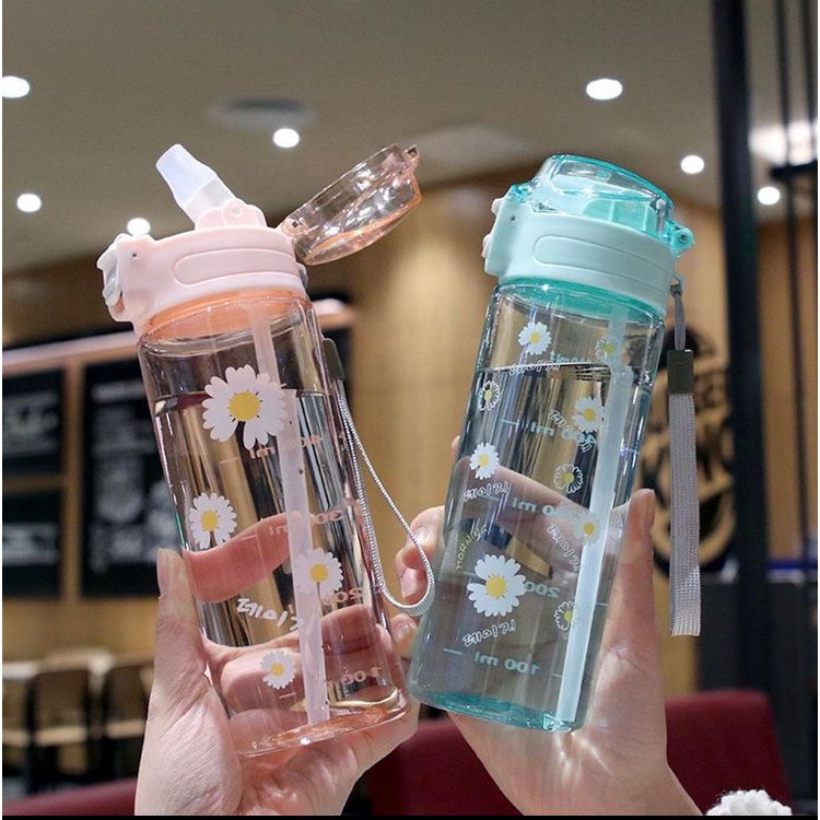 Botol Minum Bunga Botol Minum Bening Kapasitas 660ml BPA FREE ZY-1828