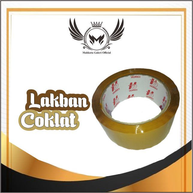 PROMO GILA !!! Solasi Lakban COKLAT BESAR 100 yard Solasi / Lakban Murah diameter 4.8 mm