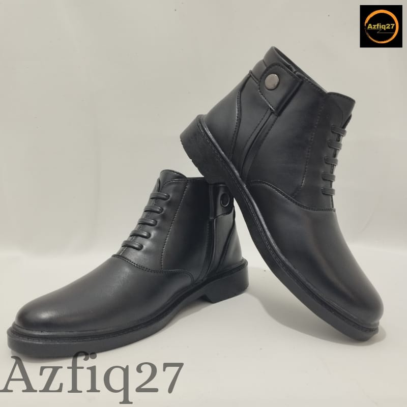 Sepatu Pdh Tni Polri Security Dop Terbaru Model Tali Mati Original Merk Azfiq27 #4 Dop