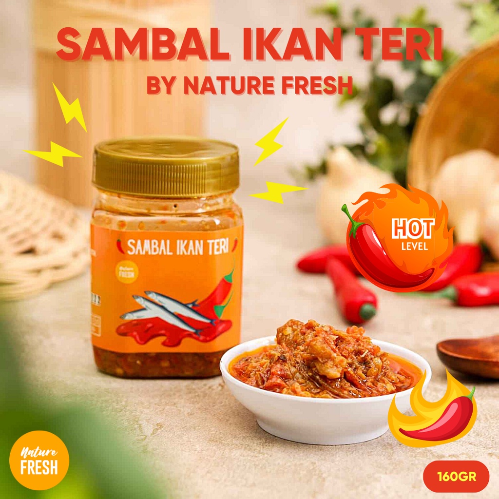 Nature Fresh Sambal Premium Sambal Bawang - Teri - Ijo - Cumi Chili