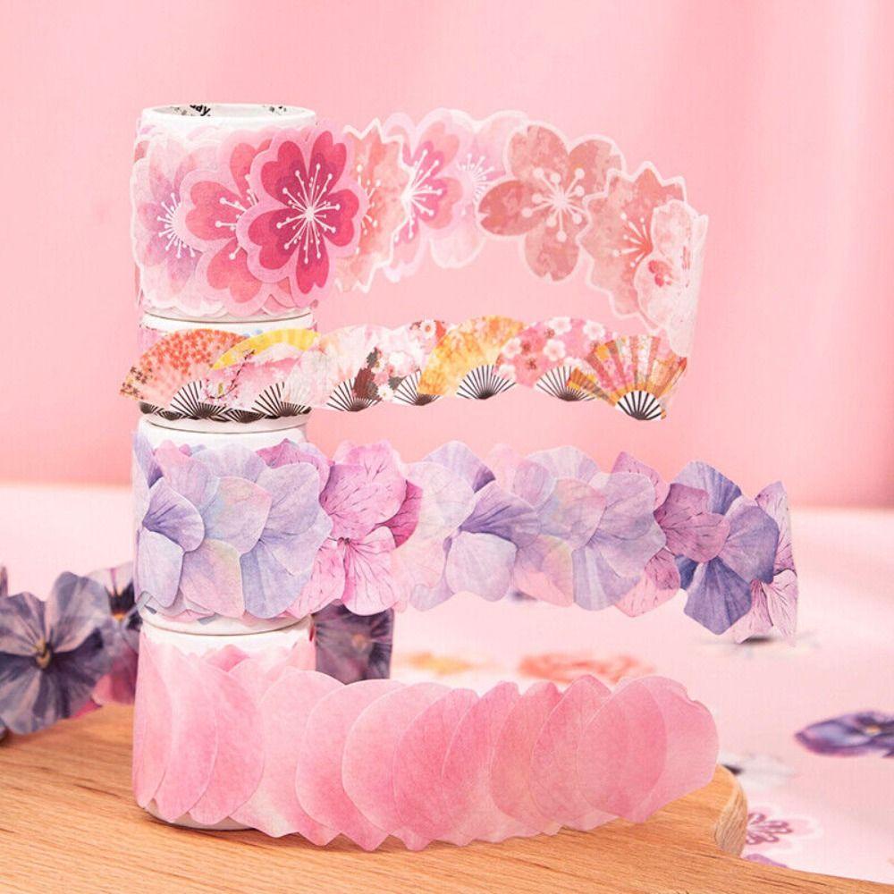 Nanas 50 Pcs/Roll Washi Tape Baru Kreatif Alat Tulis Scrapbooking Sedikit Segar DIY Jurnal Diary Bahan Perekat.Ng Tape