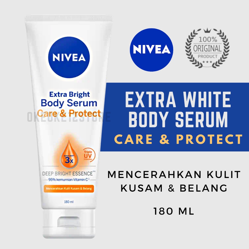 NIVEA Extra White Care &amp; Protect Body Serum 180mL