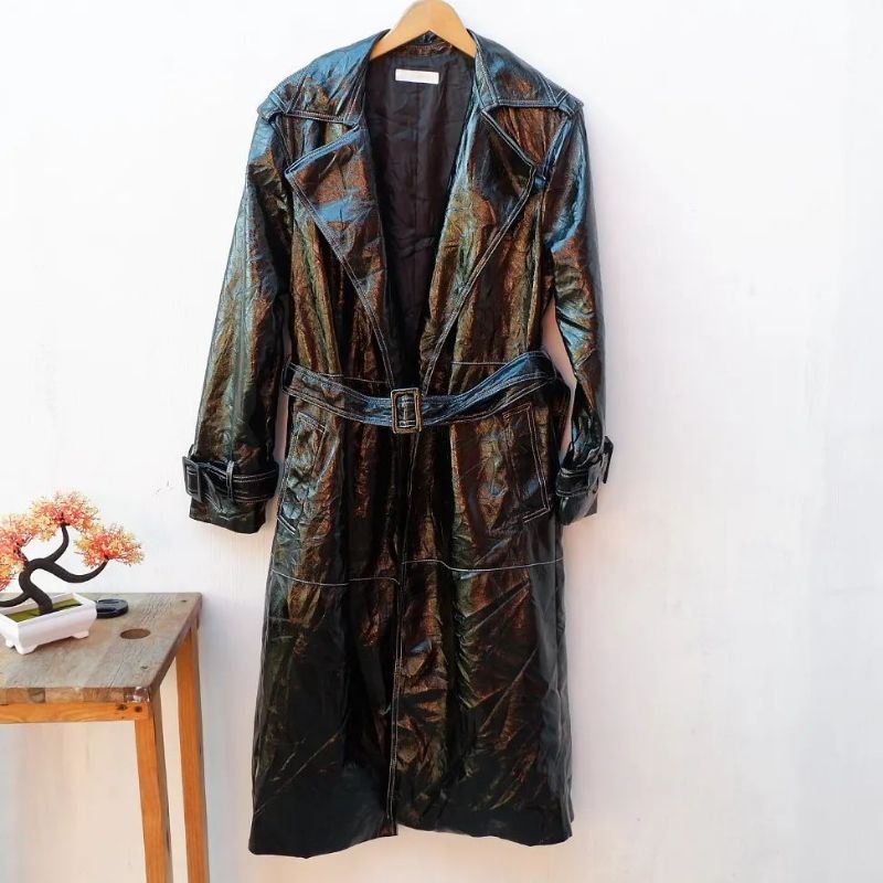 Long coat / jacket vintage / jacket hitam / long coat hitam / ghotic