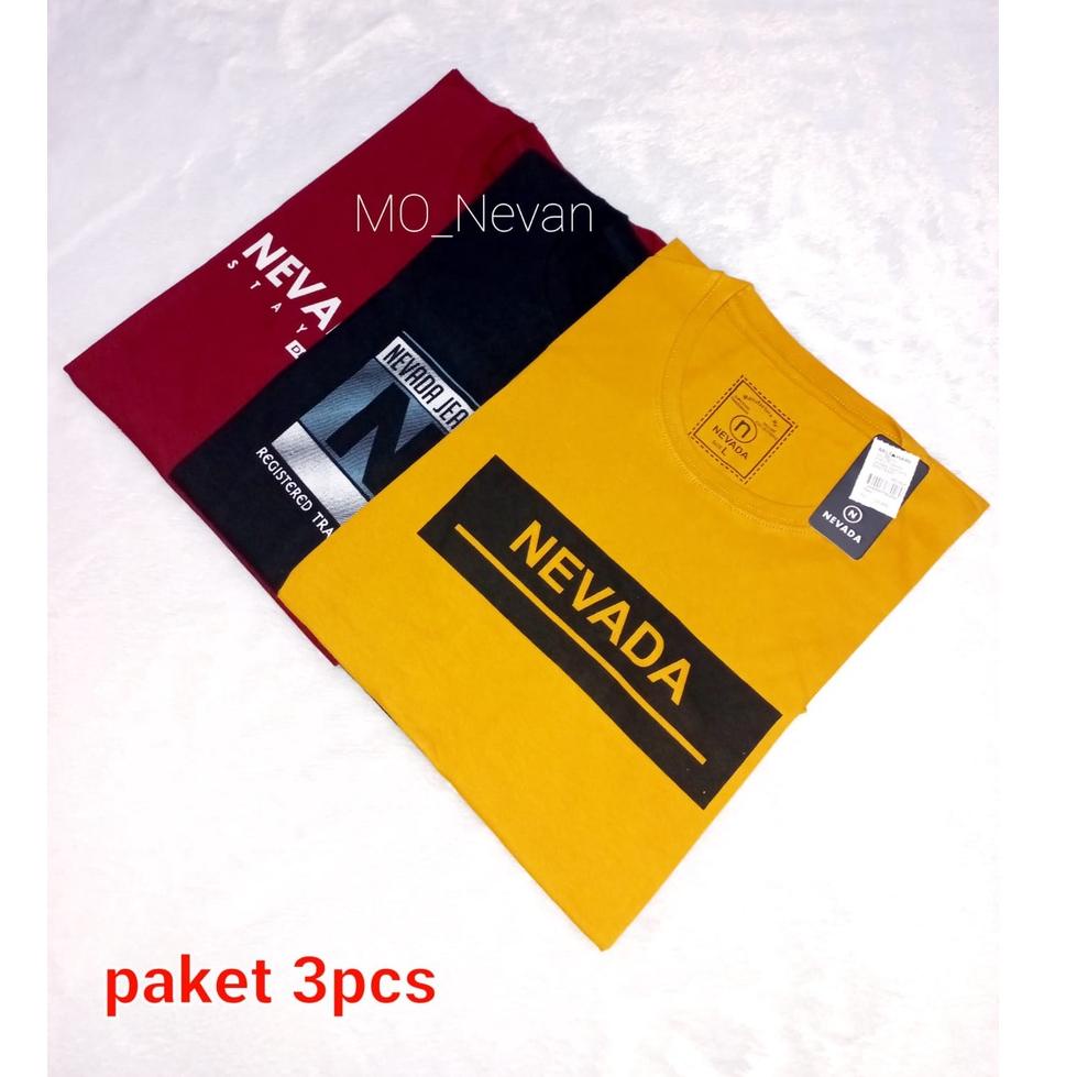 BOOMING PAKET 3pcs 100 rb | kaos nevada pria wanita | kaos distro | kaos premuim | kaos murah | kaos
