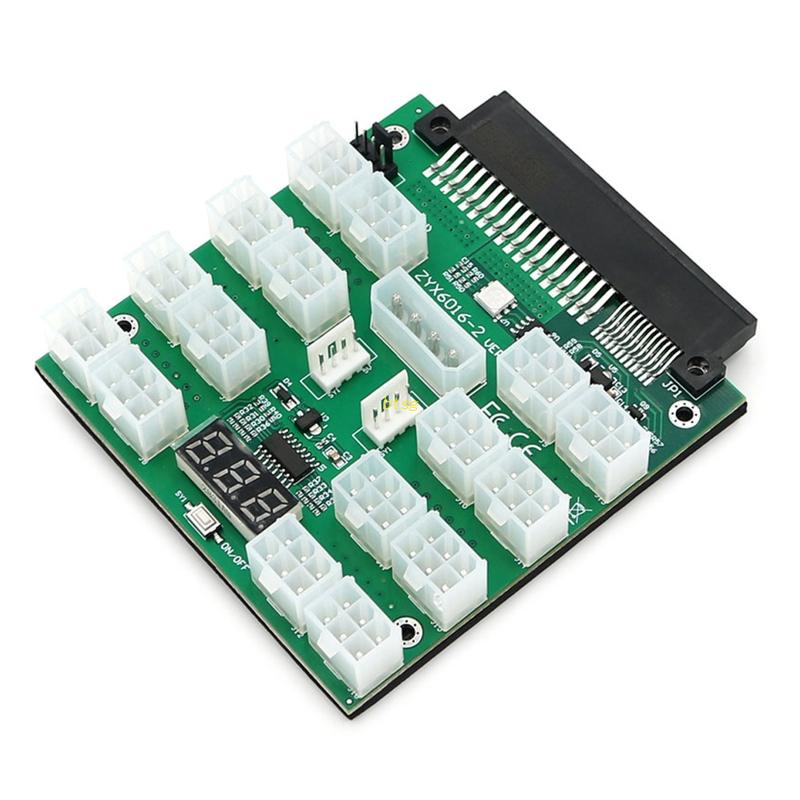 Btsg Server PSU Power Supply Breakout Board Adapter 2000W 16port ATX 6pin Untuk Dell