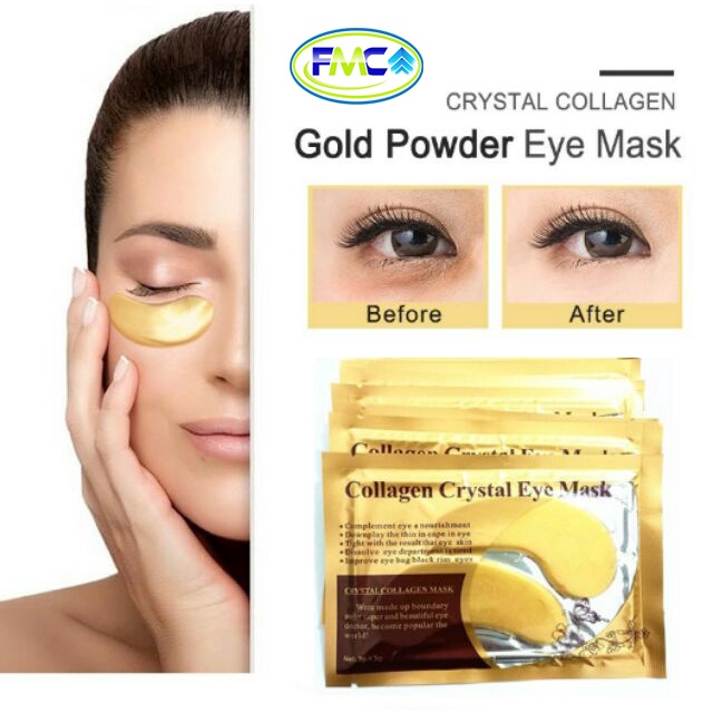 Masker Mata Collagen Emas Crystal Eye Gold Mask Penghilang Hitam Kantung Mata Panda Perawatan Muka