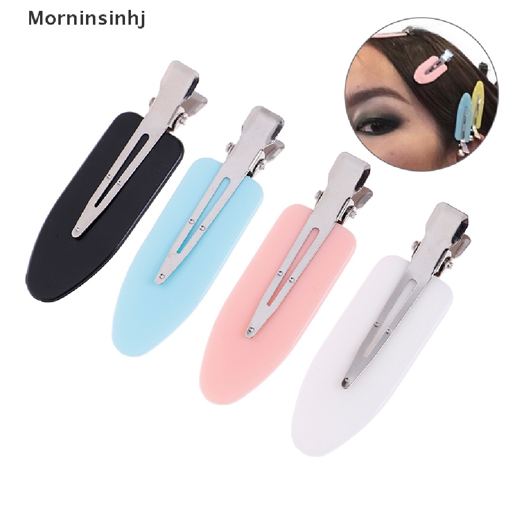 Mornin 4Pcs hair clip no bend Jepitan Poni Rambut no mark hair pin curl clips 4warna leaf id