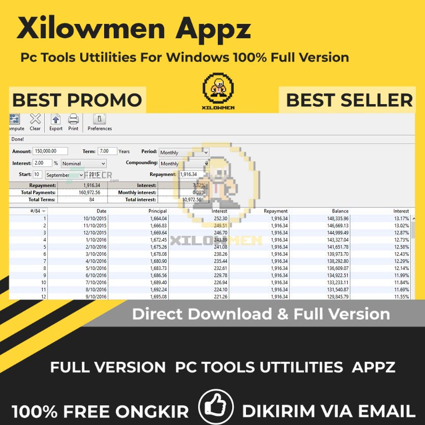 [Full Version] Maxprog Loan Calc Pro PC Tools Software Utilities Lifetime Win OS