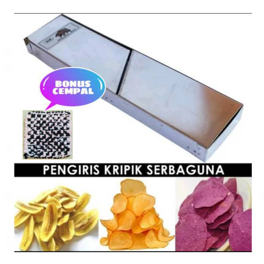 Parutan keripik pengiris kripik singkong kentang pisang Stainless