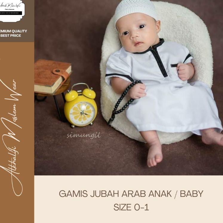☑ DISKON Gamis Jubah Arab Anak | Koko Bayi Aqiqah | Qomis baby balita | Baju muslim bayi aqiqah ✯