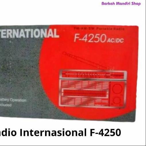 ☺ Radio Internasional F-4250 // CR-4250 // Radio Jaman Dulu ➶