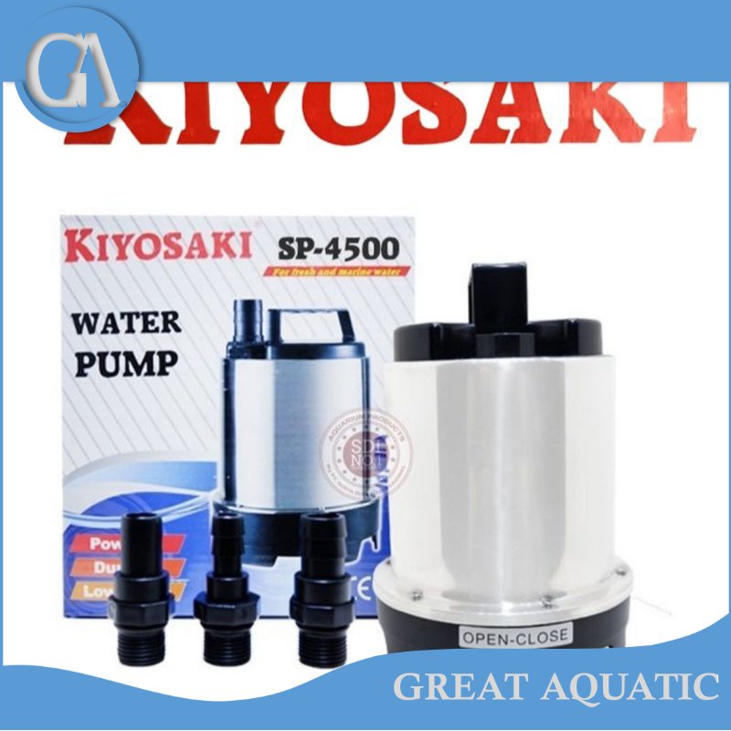 Kiyosaki wp 4500 stainless pompa kolam ikan water pump air terjun