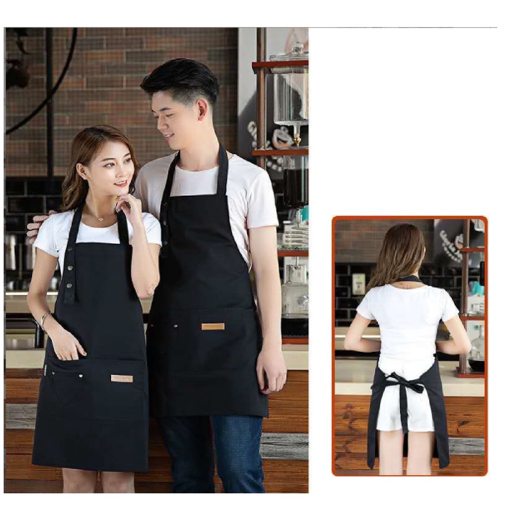 Apron Waiter Waitress Pelayan Celemek Dapur Pria Wanita Chef Pelayan Cafe Barista Allsize Import Waterproof APN-222