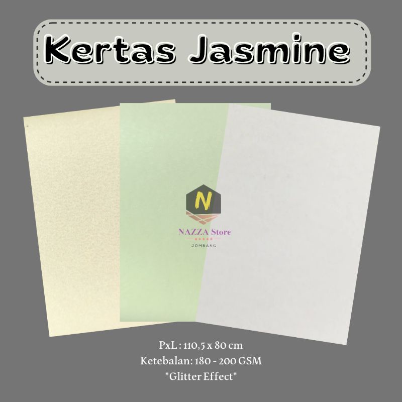 

Kertas Jasmine 110,5 x 80 cm isi 2 lembar