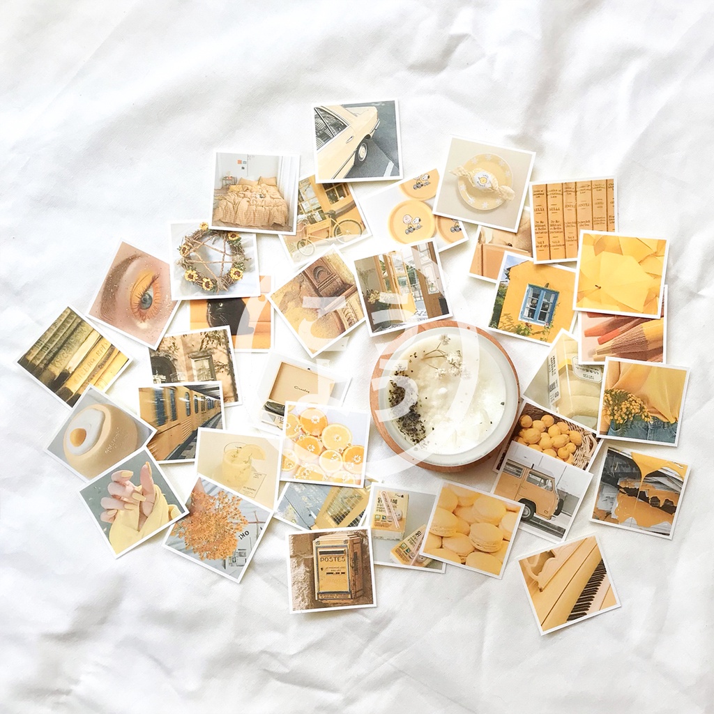 

35 pcs Stiker HVS Gambar Aesthetic untuk Jurnal / Scrapbook (Pack G8)