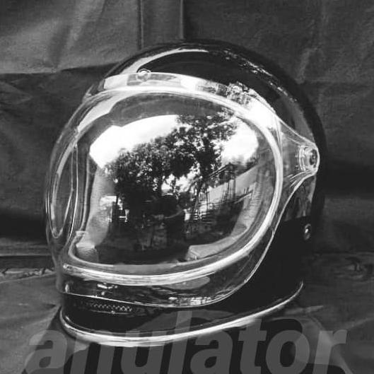 Kaca visor mika helm bogo cakil bubble cafe racer bullit bellstar bell
