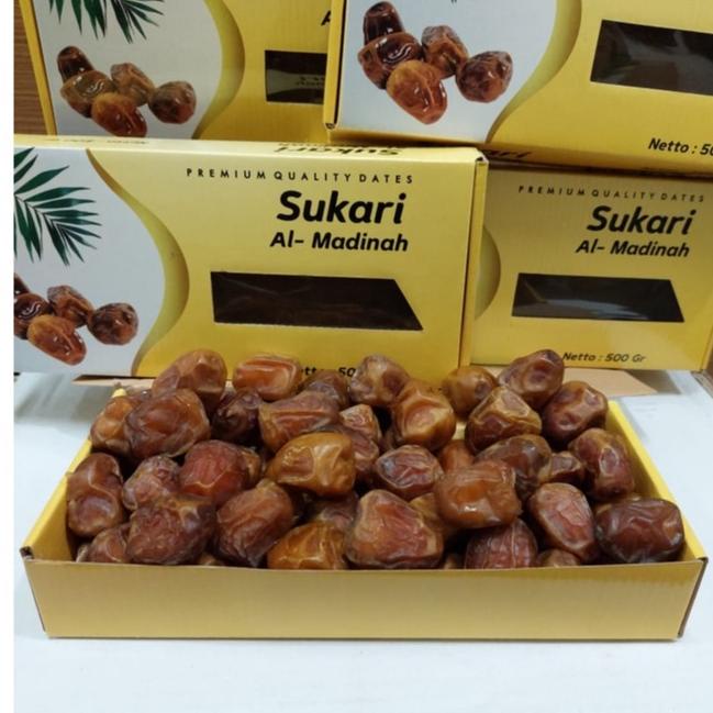 

♛ kurma sukari/kurma raja/kurma sukari al qassim 500gr( kemasan dus) ☟