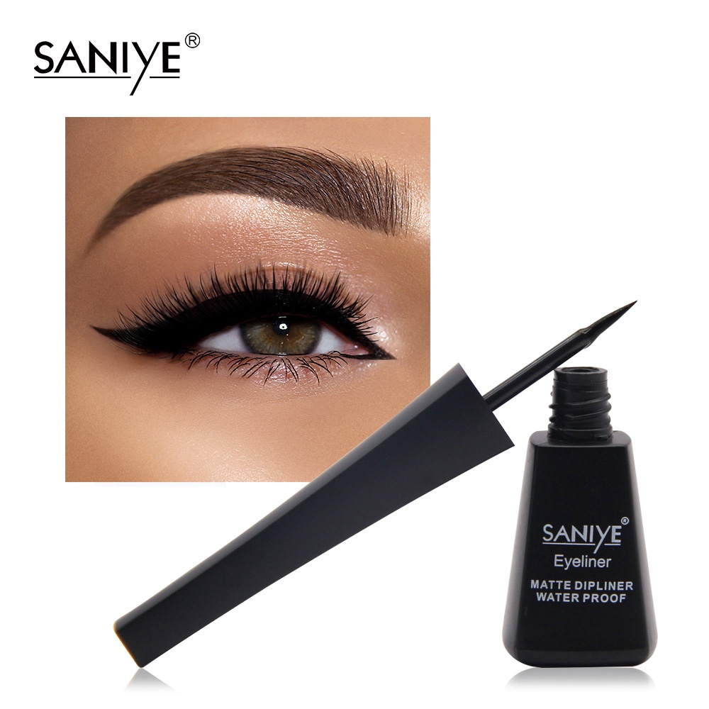 [100%ORIGINAL] SANIYE Matte Hitam Eyeliner Cair Long Lasting Profesional Mata Kosmetik M255