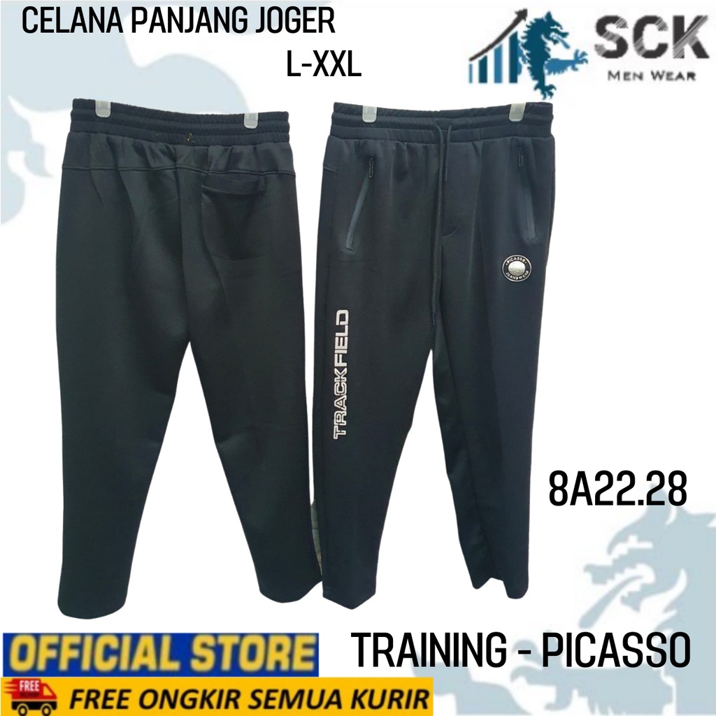 Celana Panjang Training Jogger PICASSO 8A22.28 8A22.27 8A22.23 8A22.13 8A22.15 Bawah Tidak Kerut / Celana Olahraga Jogging - sckmenwear GROSIR