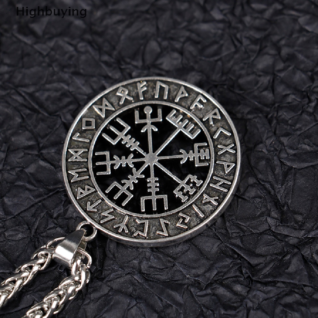 Hbid Norse Viking Simbol Norse Bajak Laut Vegvisir Kompas Liontin Kalung Jimat Hadiah Glory