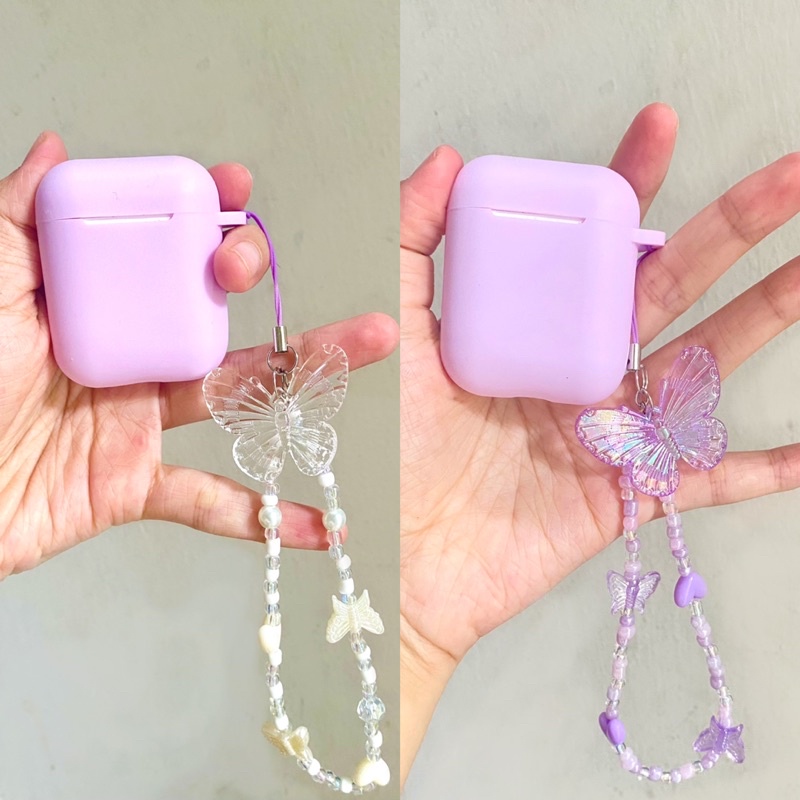 keychain beads | phone strap beads | gantungan manik manik kupu kupu