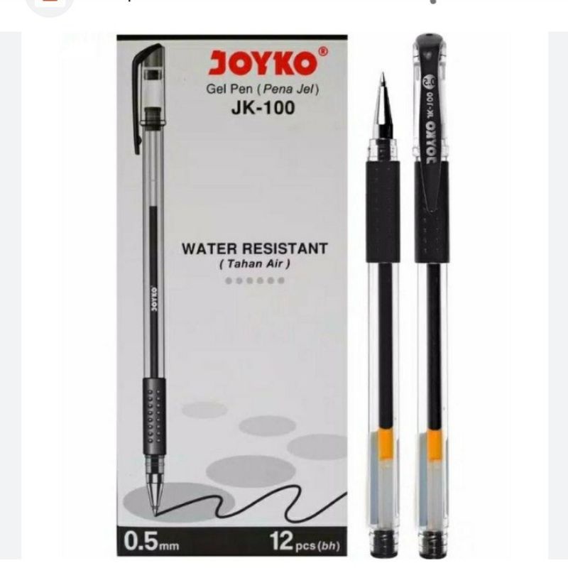 

pulpen jokyo gel pen jk 100 isi 12 pcs