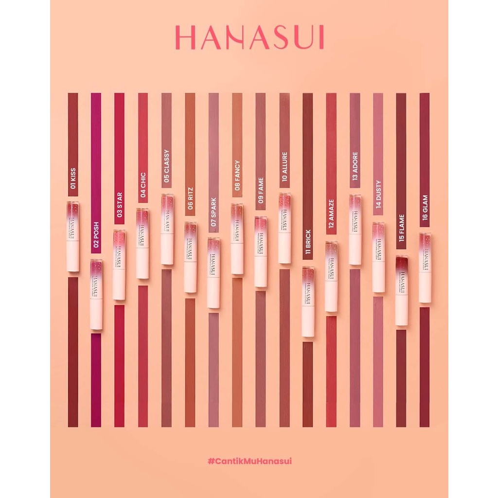 Hanasui Mattedorable Tintdorable Lip Cream Lip Stain Lip Tint Lip Cream Lipstick Cair Hanasui | BOBA EDITION | Laneige.Corner