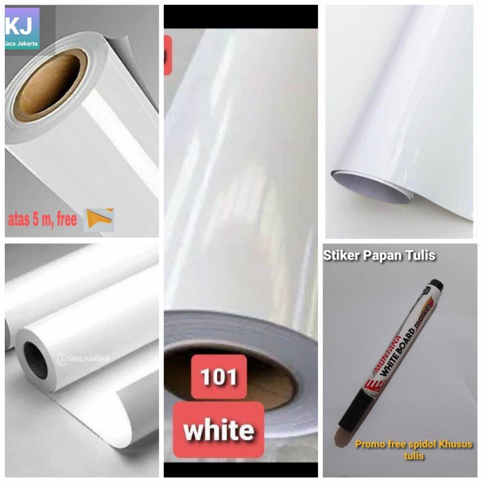 

BISA COD STIKER PAPAN TULIS/STIKER WHITE BOARD 120 X 50 CM BONUS SPIDOL TULIS