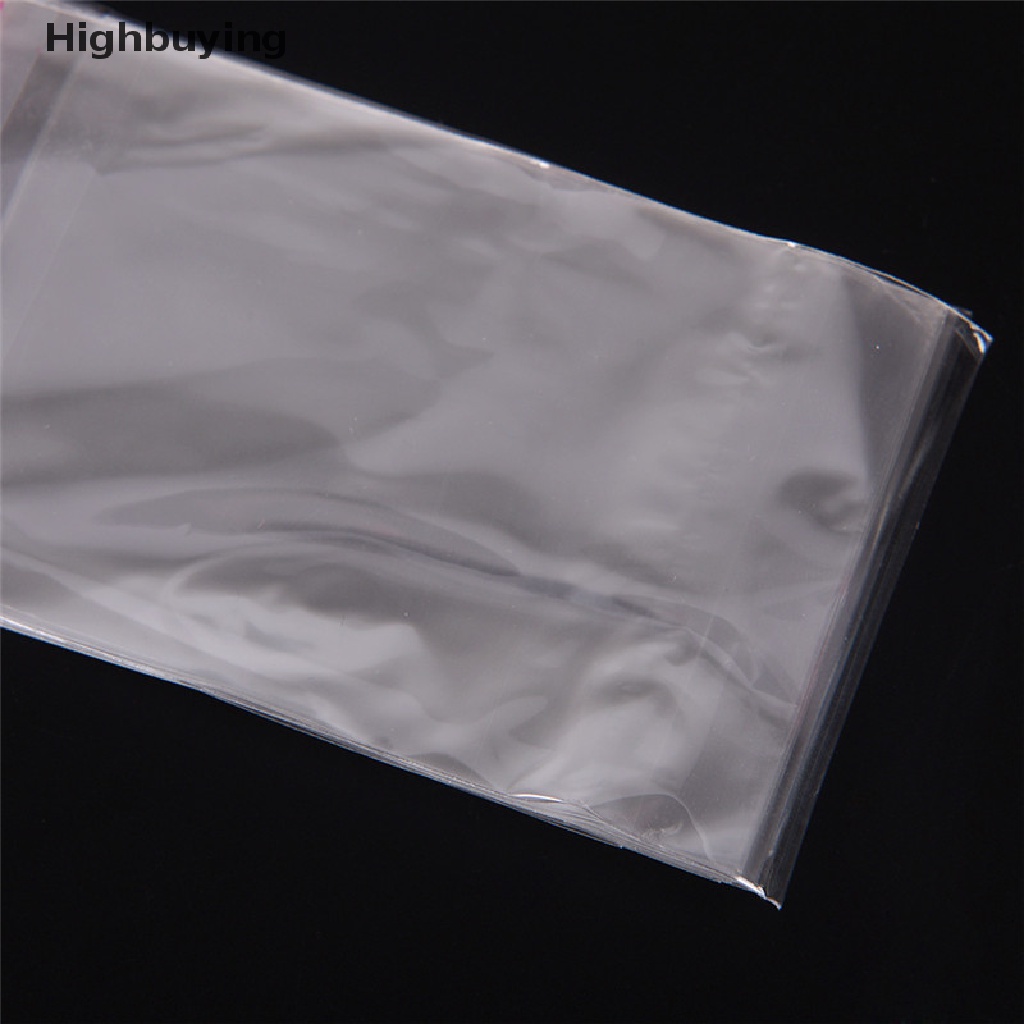 Hbid 200PCS Seal Perekat Diri Bening Kantong Plastik Permen Perhiasan Packing Bags Glory