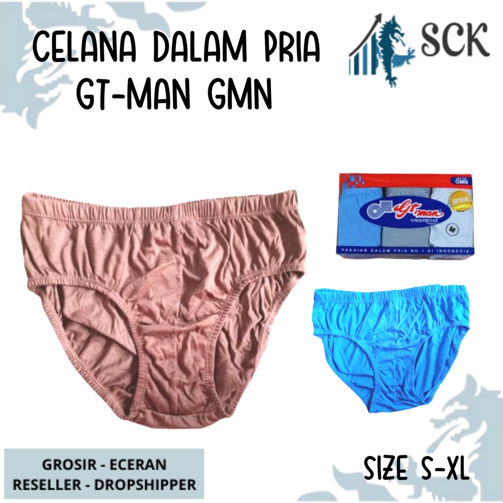 [ISI 3] CD Pria GT-Man GMN Bahan Katun Polyester / Celana Dalam Laki GTMan Murah - sckmenwear GROSIR