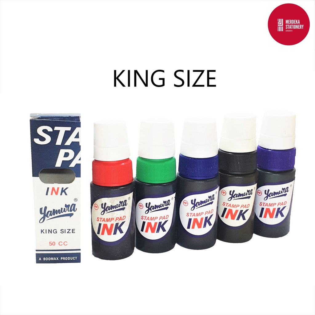 

Tinta/Refill/Isi Bak/Stampel/Stamping Ink Stempel Yamura King Size/KingSize 50 ml SUPERIOR QUALITY