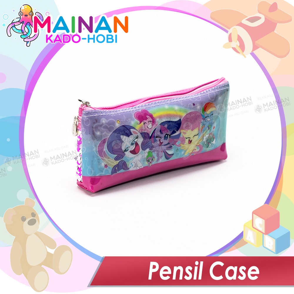 PENCIL BAG WATER PROOF KOTAK PENSIL KARAKTER UNICORN KUDA PONY