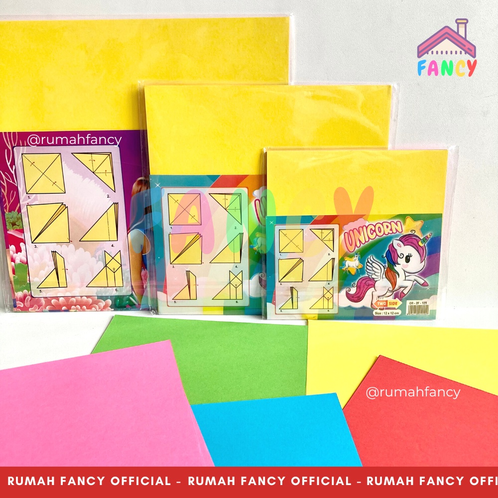 

[1PAK] isi 20 Lembar Kertas Lipat DOUBLE SIDE / ORIGAMI two side / Kertas Kado bolak-balik Warna-warni
