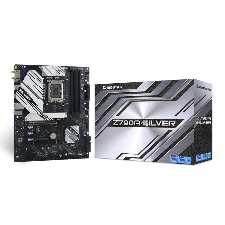 MOTHERBOARD BIOSTAR Z790A-SILVER DDR5 (Intel LGA 1700, Gen12, Gen13)